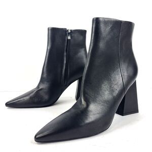 Marc Fisher Women's Kulika Ankle Boot Black Leather Size 11M